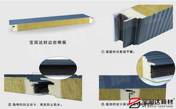 聚氨酯封边岩棉板